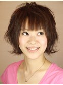 キュートなふんわりショートスタイル