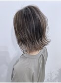 バレイヤージュ 肩レングス ボブ