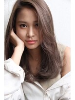 チョビー 銀座(chobii)&nbsp;道村/アッシュブラウン/デジタルパーマ/ローライト/厚めバング