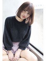 バース(BIRTH)&nbsp;天神【BIRTH】ミルクティーブラウン×ぱっつんボブ