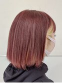 【ゼンコー国分寺店】カシスオレンジ×インナーカラー×ミニボブ