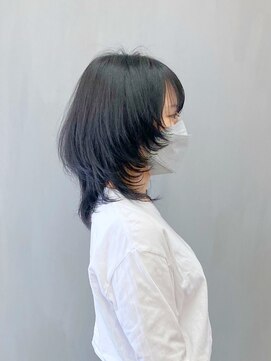 トップヘアー 総社店(TOP HAIR) ミディアムマッシュウルフ