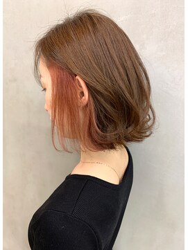 ラエティス(Laetus) 縮毛矯正×インナーカラーでこなれボブ/髪質改善【Laetus】