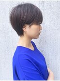 大人かわいい丸みのあるショート