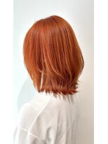 オレンジ梅田店(ORANGE)&nbsp;ブリーチ/オレンジ/レイヤーカット/くびれヘアー