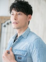 モッズヘア メン 上尾東口店(mod's hair men)&nbsp;30代40代ブラックカルマパーマフェザーマッシュX上尾