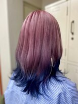 マティーナ ヘアー 池袋(Matina hair)&nbsp;【ピンクブロンド×ネイビー】20代30代40代50代