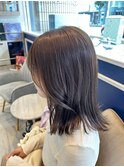 前髪/アンブレラカラー/こなれミディ/イメチェン/ウェーブパーマ