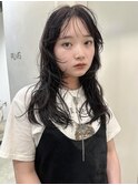 デジタルパーマレイヤーカット顔周り前髪ショートボブ/千葉