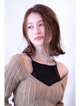 エースハバナ 渋谷(1 HAVANA) チョコグレージュ/20代30代大人かわいい/ミディアムレイヤー