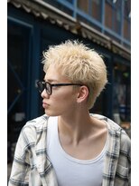 フィフス トウキョウ (fifth TOKYO) 渋谷スパイキーパーマブリーチWカラーメンズショート