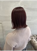 赤髪ボブ