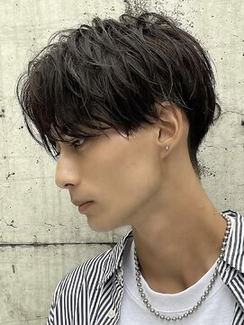 フィフス 大分(fifth) 大分ツーブロックセンターパート緩めツイストスパイラルパーマ