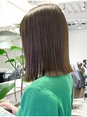 原宿ブリーチなしカラーオリーブベージュカーキベージュ20代30代