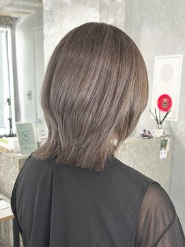 ラック(LUCK) オータムグレージュ/船橋/くすみベージュ/細めハイライト