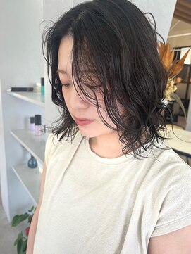 ふわっとボブパーマ