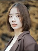 レイヤーボブミニボブ大人ボブ顔まわり