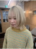 レイヤーカット/ボブ/ブロンド/韓国ヘア