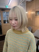 ヘアースペースブルーム プリュス 石橋店(HAIR SPACE BLOOM plus)&nbsp;レイヤーカット/ボブ/ブロンド/韓国ヘア