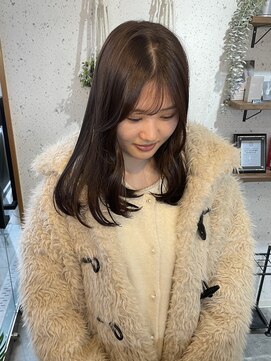 ジーナ 西新(Zina) 色落ちまで綺麗な透明感ブラウン