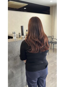 アールヘアー(ar hair) ロング専門美容師が作る【春おすすめ】オレンジブラウン