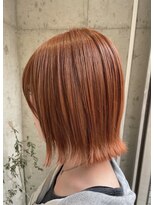 キャンバス 川崎(canvas.)&nbsp;オレンジボブ　外ハネ／川崎／ハイトーンカラー