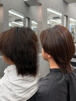 オーバル バイ アピッシュ(OVARL by apish)&nbsp;パーマ落とし曲がる縮毛矯正ナチュラルヘアストレートパーマ