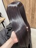 コスメ縮毛矯正＋カット＋ヒアルロン酸カラー(リタッチ)+3stepトリートメント