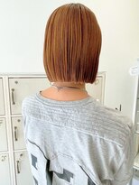 カシータヘアー(Casita hair) 切りっぱなしボブ/ブリーチなしダブルカラー/ライトブラウン