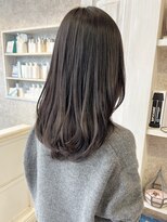 キャアリー(Caary) 福山市Caaryふんわりレイヤーロングヘアチョコレートグレージュ