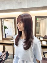 アンドカオマワリカットファム(Fann.)&nbsp;「顔まわりレイヤーで垢抜け！韓国風くびれロング