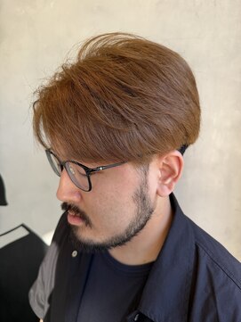 メンズココ 清澄白河店(MENS COCO) センターパート/ベージュカラー/ブリーチ/ハイトーン