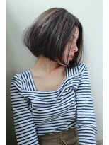 ナヌーク シブヤ(nanuk shibuya)&nbsp;【nanuk】暗めなプラチナミントカラー◇毛先重めライトボブ