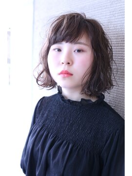 エムズキュラティフ(e'mZ Curatif) emzcuratif◆ボブ パーマ ミディアム