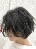 *寒色系ハンサムショート