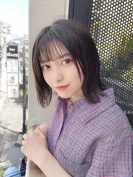 サロンドミルク 原宿(salon de MiLK) 【salon de MiLK 原宿】外ハネ×カーキベージュ