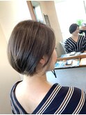 抜け感ある美人ショート♪グレーベージュ♪