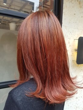 エイト 上野店(EIGHT ueno) 【EIGHT 上野】佐藤 ブリーチなしブラウンピンクカラー