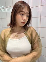 ロンドルーチェ 心斎橋(Lond luce)&nbsp;ダークアッシュ/ミディアムレイヤーカット［髪質改善/縮毛矯正］