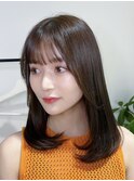 (縮毛矯正/髪質改善/ロングヘア/前髪/韓国レイヤー/小顔)