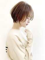 大人可愛い小顔ひし形クビレ丸みボブ20代30代40代大人ショート