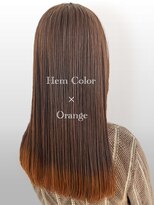 サラジュ 仁川店(SARAJU) デザインカラー　ヘムカラー×透明感◎オレンジ