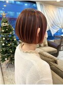 立体感のある柔らか丸みショートボブ☆マサモトヒロキ