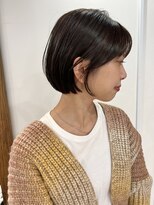 ネイヴィル オモテサンドウ(navile omotesando)&nbsp;ぽてっと丸みのあるボブダークブラウン