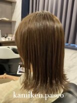 カミケンパセオ(kamiken.paseo)&nbsp;大人可愛い×外ハネ切りっぱなしボブ【カミケンパセオ店/福島】