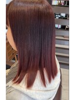 クラウン ヘア ラウンジ(CROWN hair lounge)&nbsp;【クラウン】20代30代40代ミディアムグラ×ピンクグラデーション