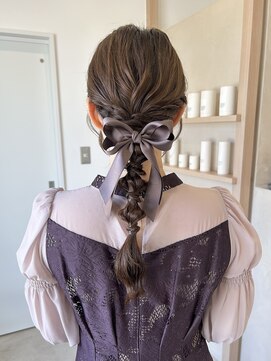 ミュゼプリュム(Musee plume) 編みおろしヘア