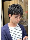 スパイキーショートウルフピンパーマフェザーショートワンカール