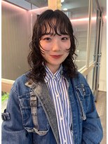 フィルムス 表参道(FILMS)&nbsp;くびれヘア/アプリコットオレンジ/髪質改善/縮毛矯正/表参道