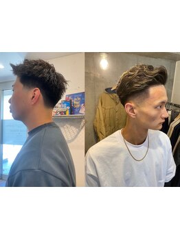 【スタイリングカット\3000/炭酸シャンプー+眉カット+カット\4400/年中無休】メンズのオシャレもお任せ★